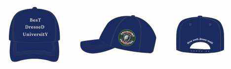Unisex JustABrooklynGyrl Fashion Activist “Best Dressed University” Embroidered Patch Baseball Hat